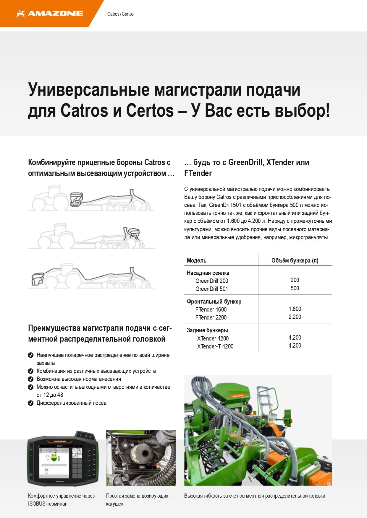 Прицепная компактная дисковая борона Catros⁺-2TX